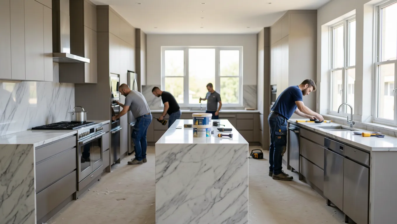 High amount personal loans used for a luxury kitchen remodel project